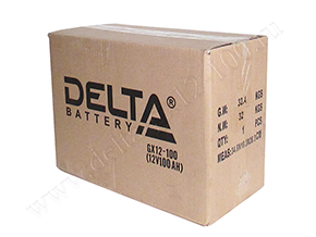 Закрытая коробка с аккумуляторами Delta GX 12-100